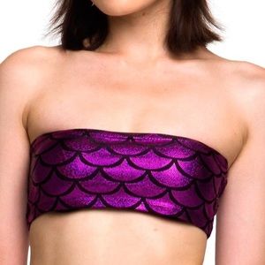 Living Dead Clothing Mermaid Boob Tube Bandeau Top